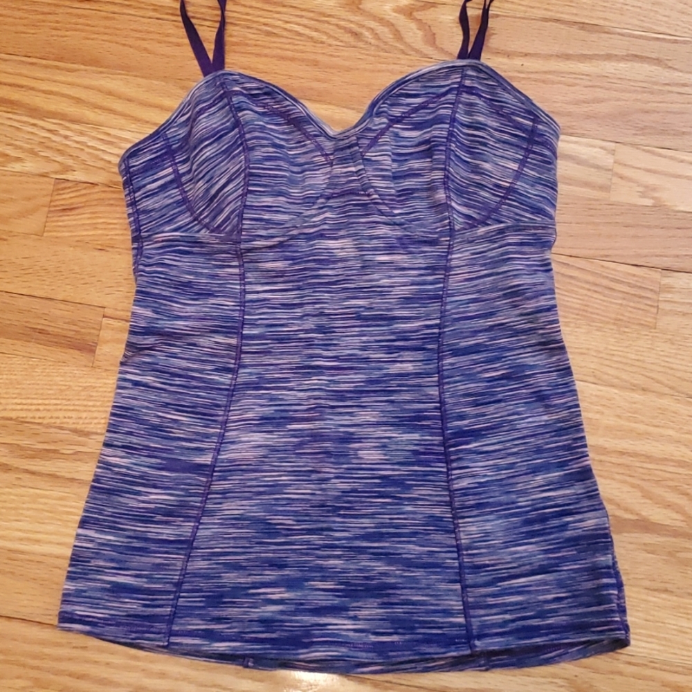 Aritzia Talula Bustier Purple Tank Top